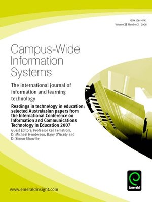 cover image of Campus-Wide Information Systems, Volume 25, Issue 2
